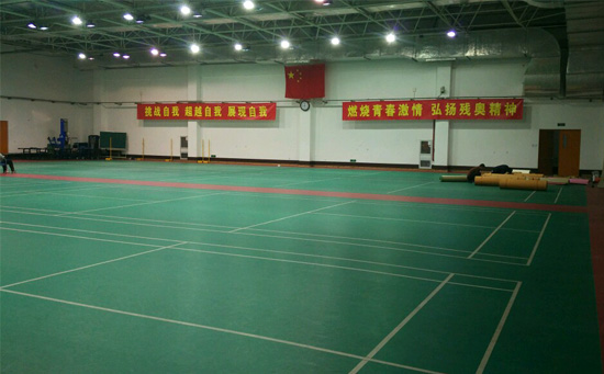 pvc運(yùn)動地板羽毛球場地面