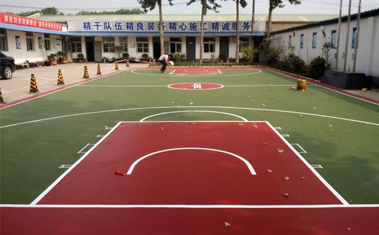 硅pu籃球場施工工藝流程步驟