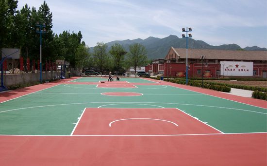 籃球場(chǎng)地面硅pu